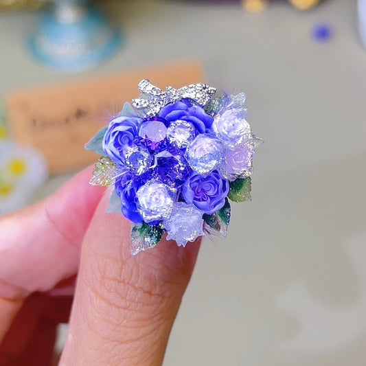 Pulsera de aguamarina y perla hecha a mano