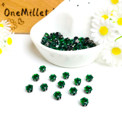 OneMillet Black-Base Round Zirconia Stone 6mm