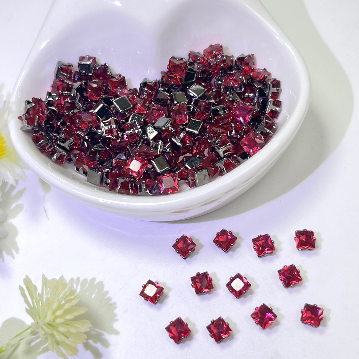 OneMillet Black-Base Square  Zirconia Stone 4mm