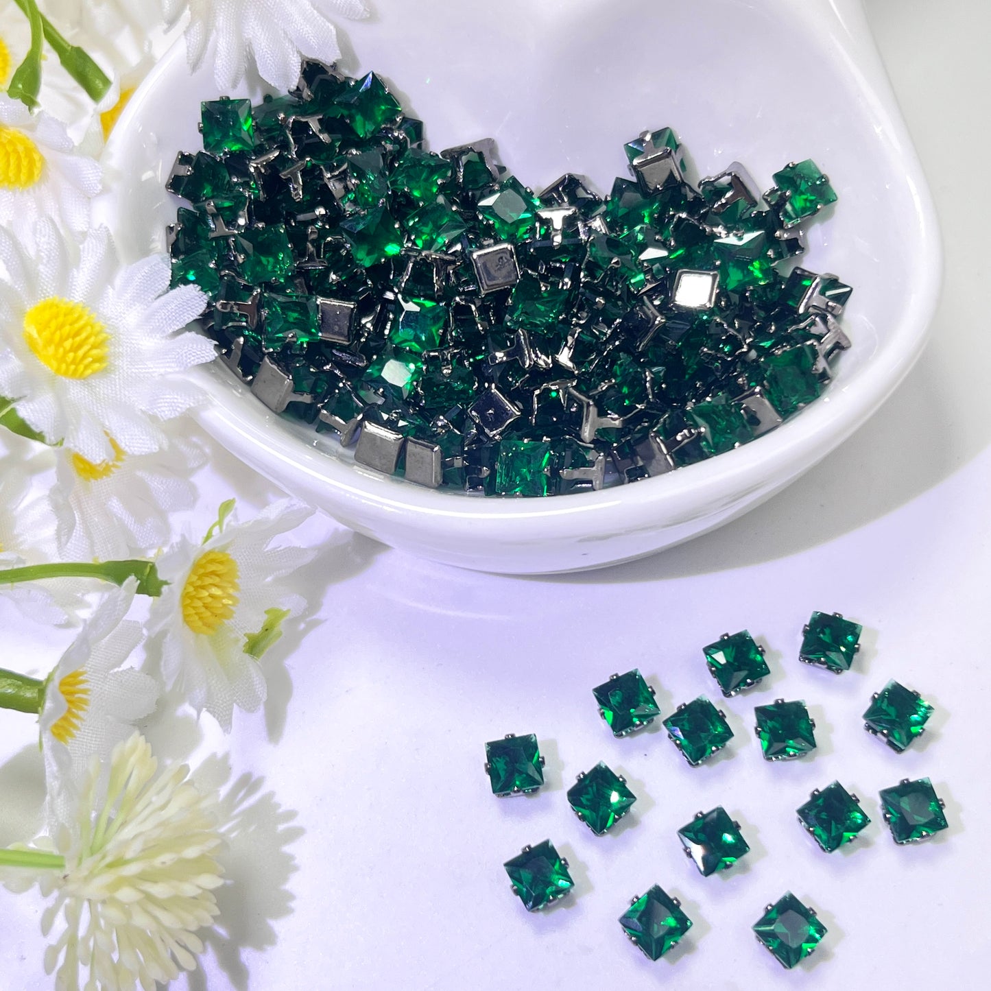 OneMillet Black-Base Square  Zirconia Stone 4mm