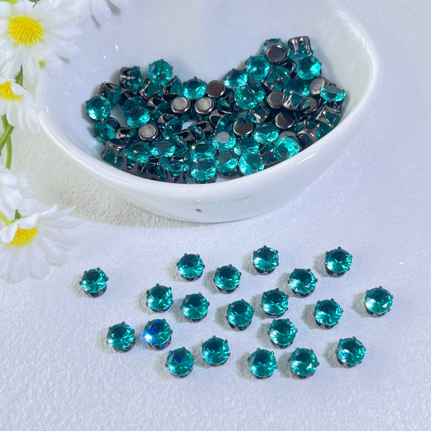 OneMillet Black-Base Round Zirconia Stone 6mm